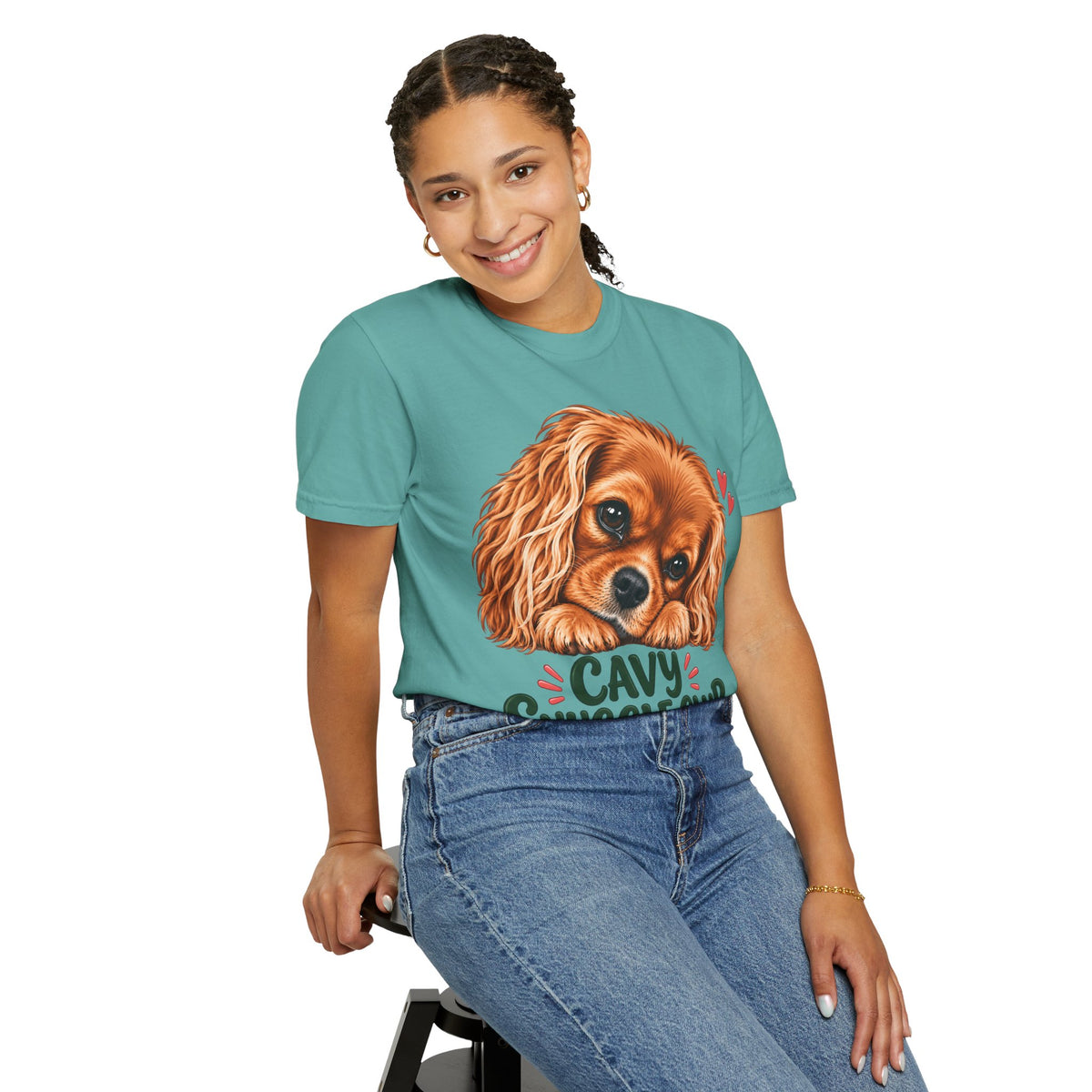 Cavalier King Charles 'Cavy Snuggle Club' T-Shirt
