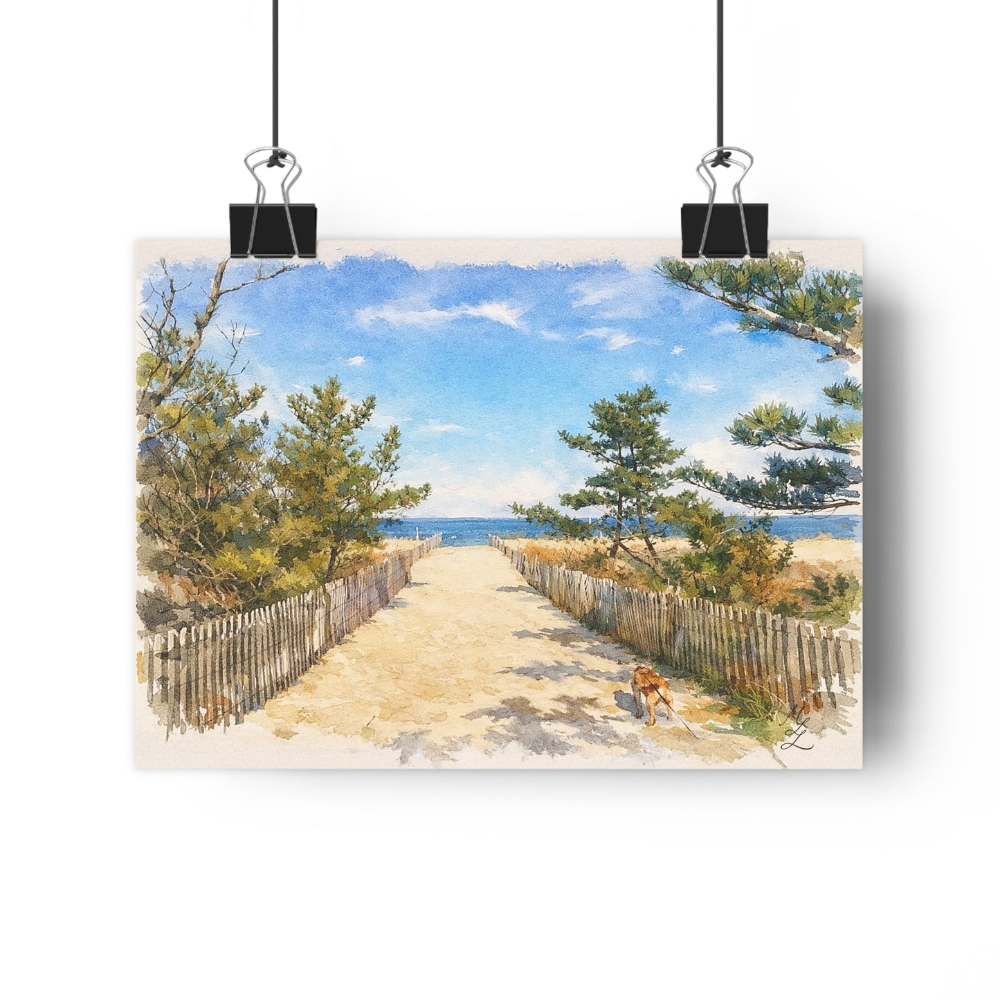 Walking With You, Watercolor Art Print