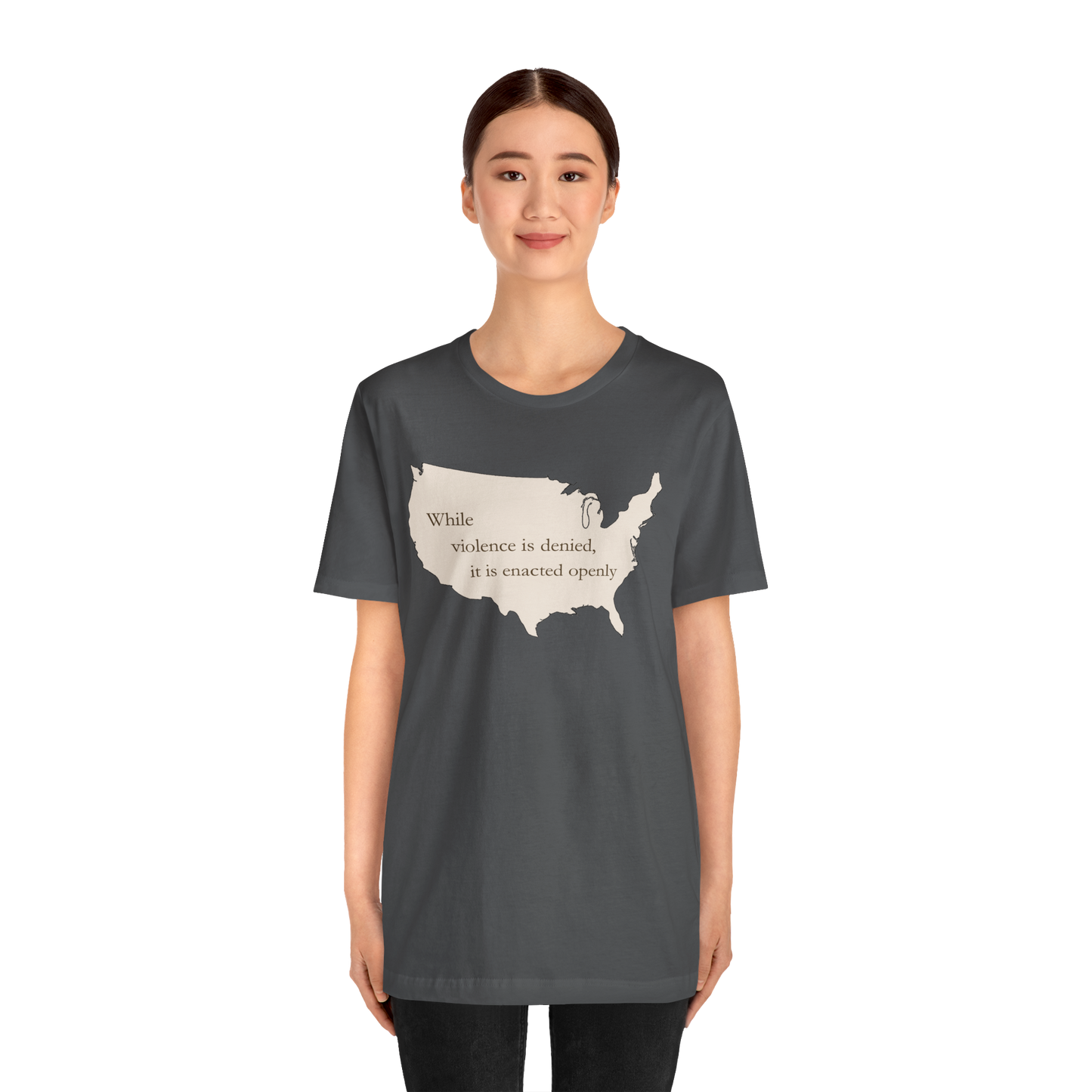 Witness Tee, While Violence Is Denied