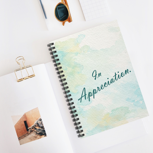 In Appreciation., Spiral Notebook