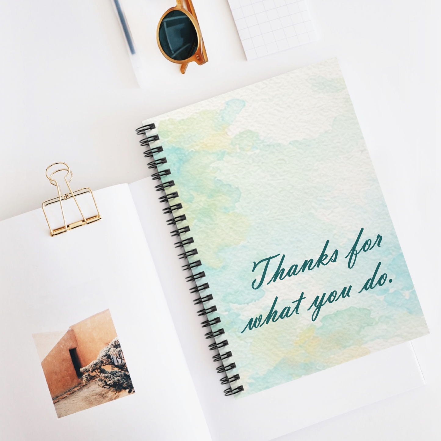 Thanks for what you do., Spiral Notebook