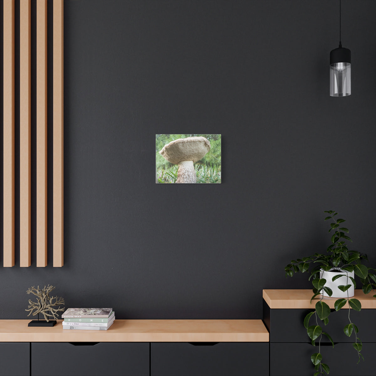 Senthyr Field Study No. 3: “The Architect” – Mushroom Stretched Canvas, 16 x 12 in