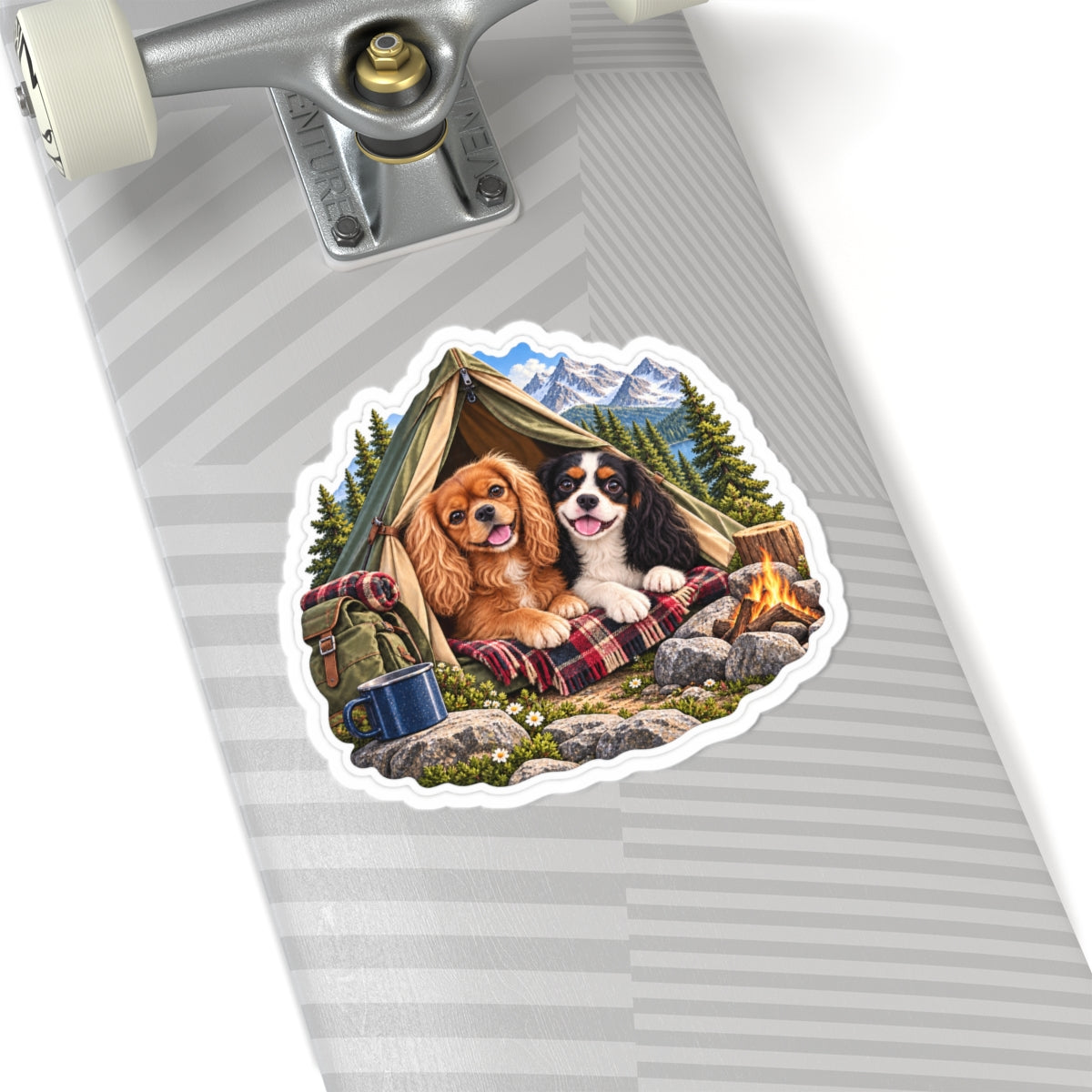 Better Together Camping Cavalier Sticker