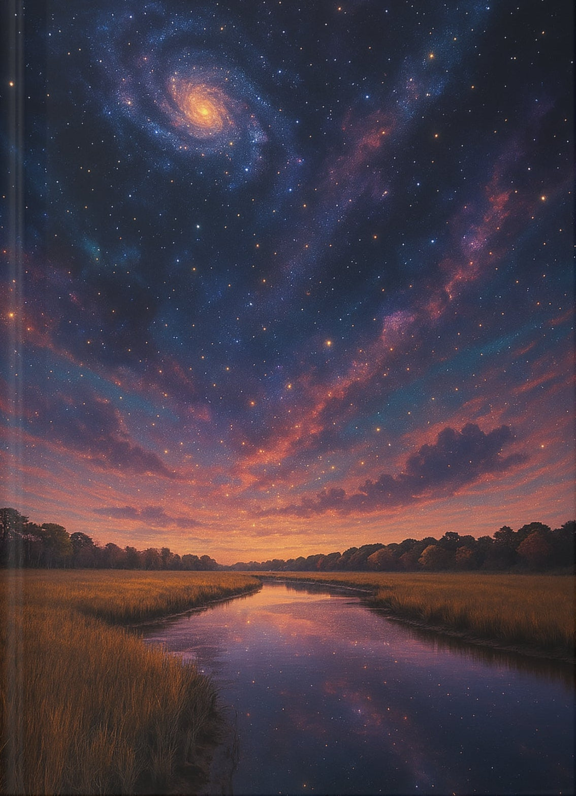 Mystic Reflection Hardcover Journal, Ruled Line