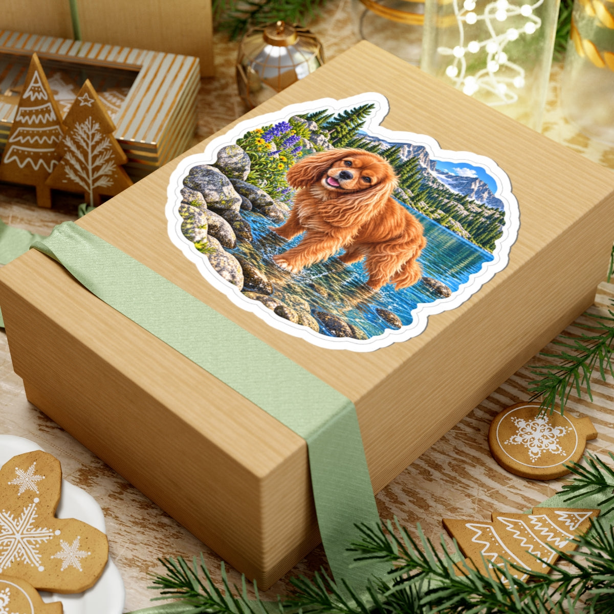 Cavy Snuggle Club Alpine Lake Cavalier Sticker