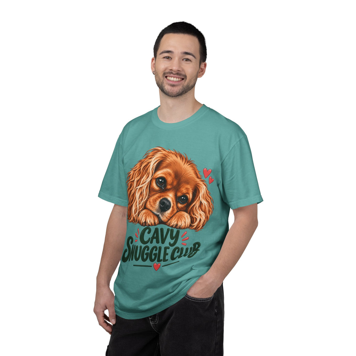 Cavalier King Charles 'Cavy Snuggle Club' T-Shirt