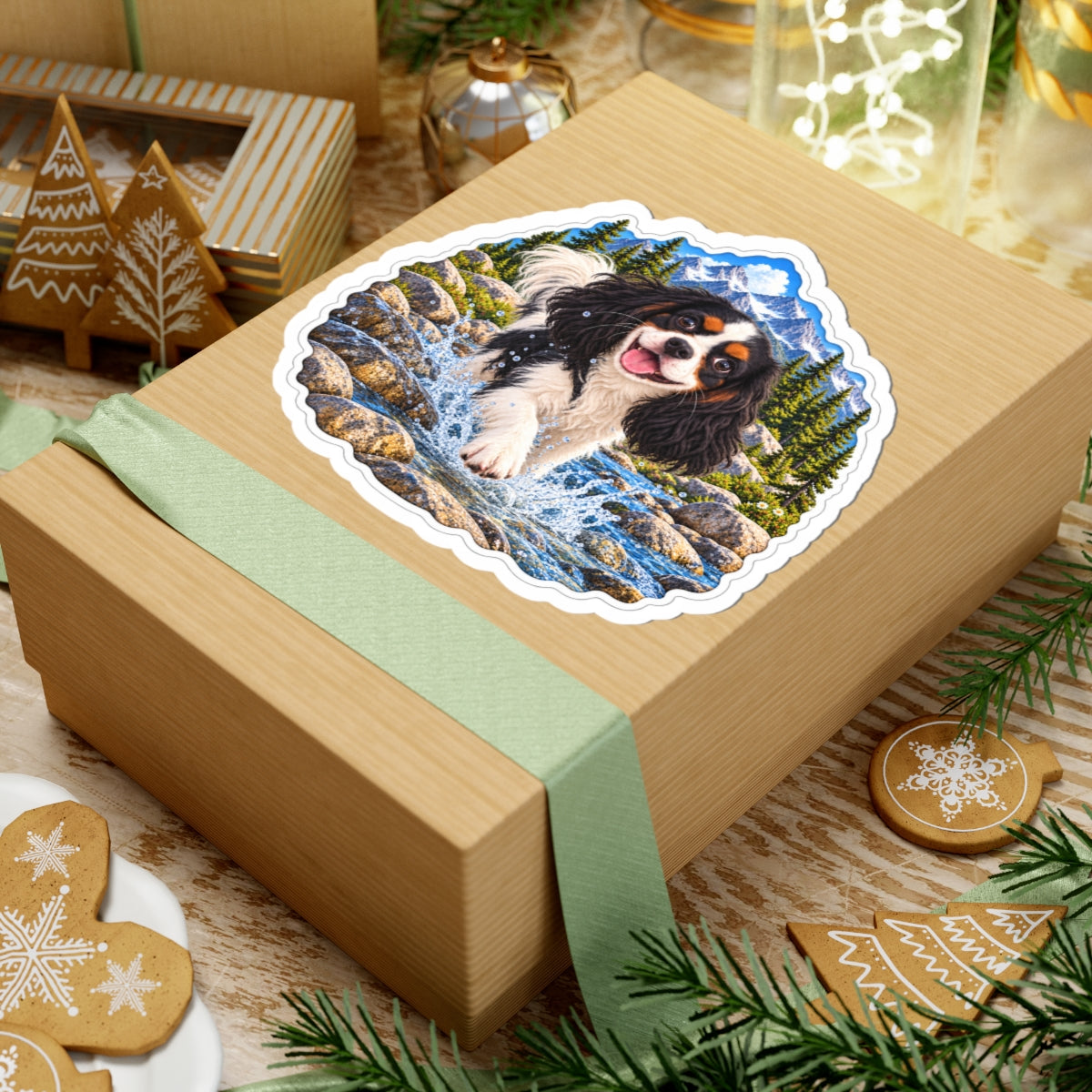 Cavy Play Mode Mountain River Cavalier Sticker
