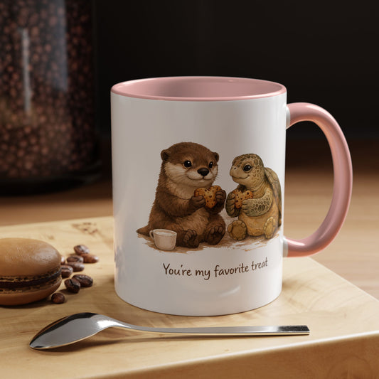 You're My Favorite Treat Otter and Turtle Mug