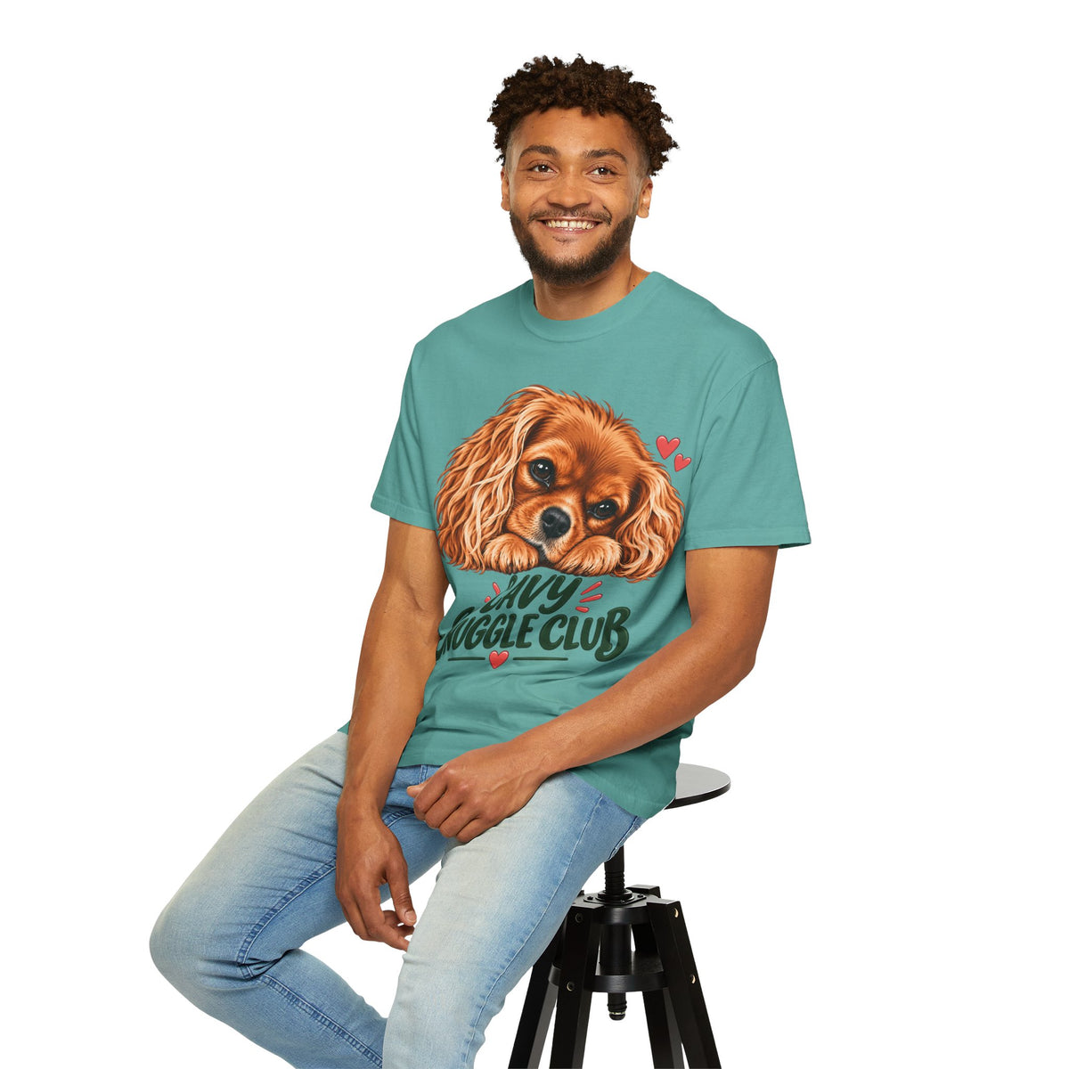 Cavalier King Charles 'Cavy Snuggle Club' T-Shirt
