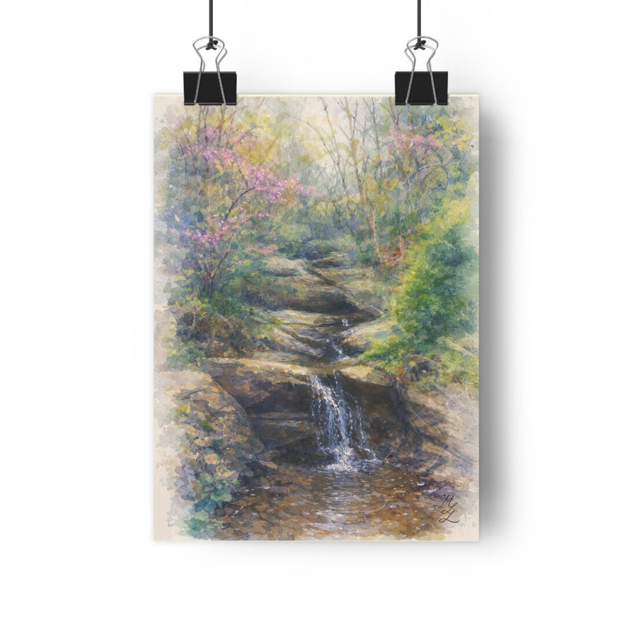 Over Stone, Watercolor Art Print