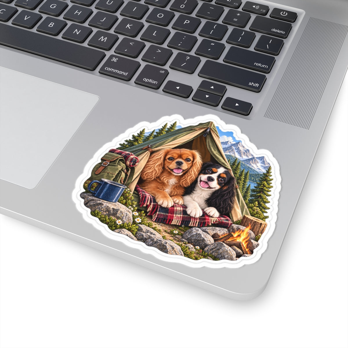Better Together Camping Cavalier Sticker