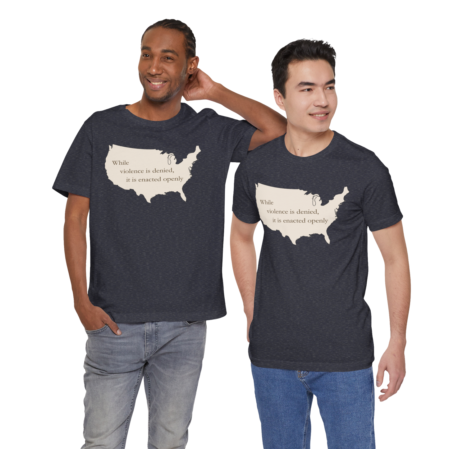 Witness Tee, While Violence Is Denied