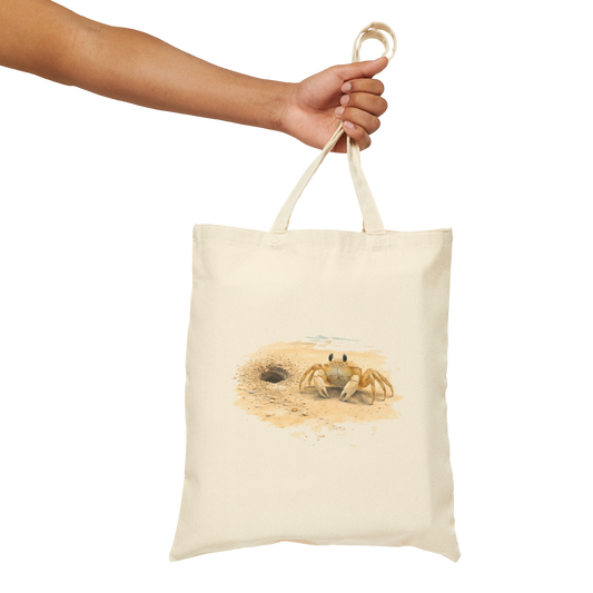 Coastal Ghost Crab Canvas Eco-Friendly Tote