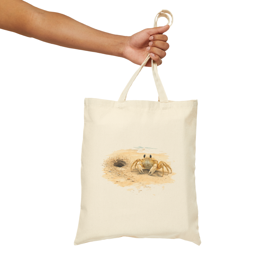 Coastal Ghost Crab Canvas Eco-Friendly Tote