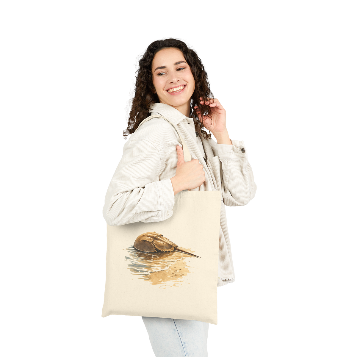 Coastal Horseshoe Crab Canvas Eco-Friendly Tote