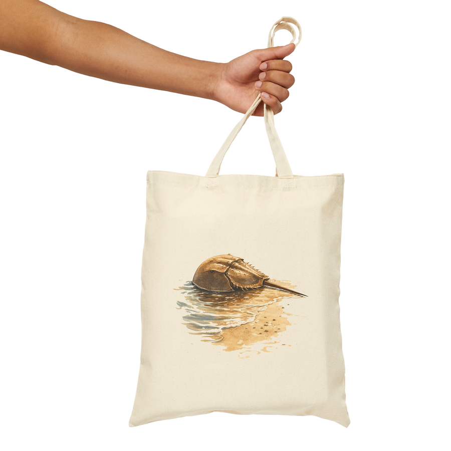 Coastal Horseshoe Crab Canvas Eco-Friendly Tote
