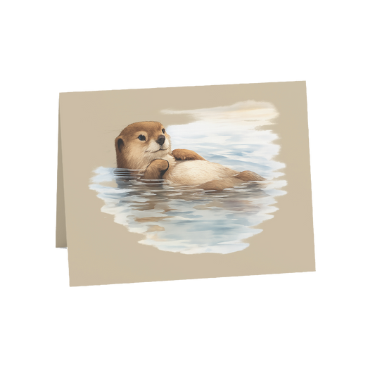 Coastal Otter Greeting Cards, 10ct