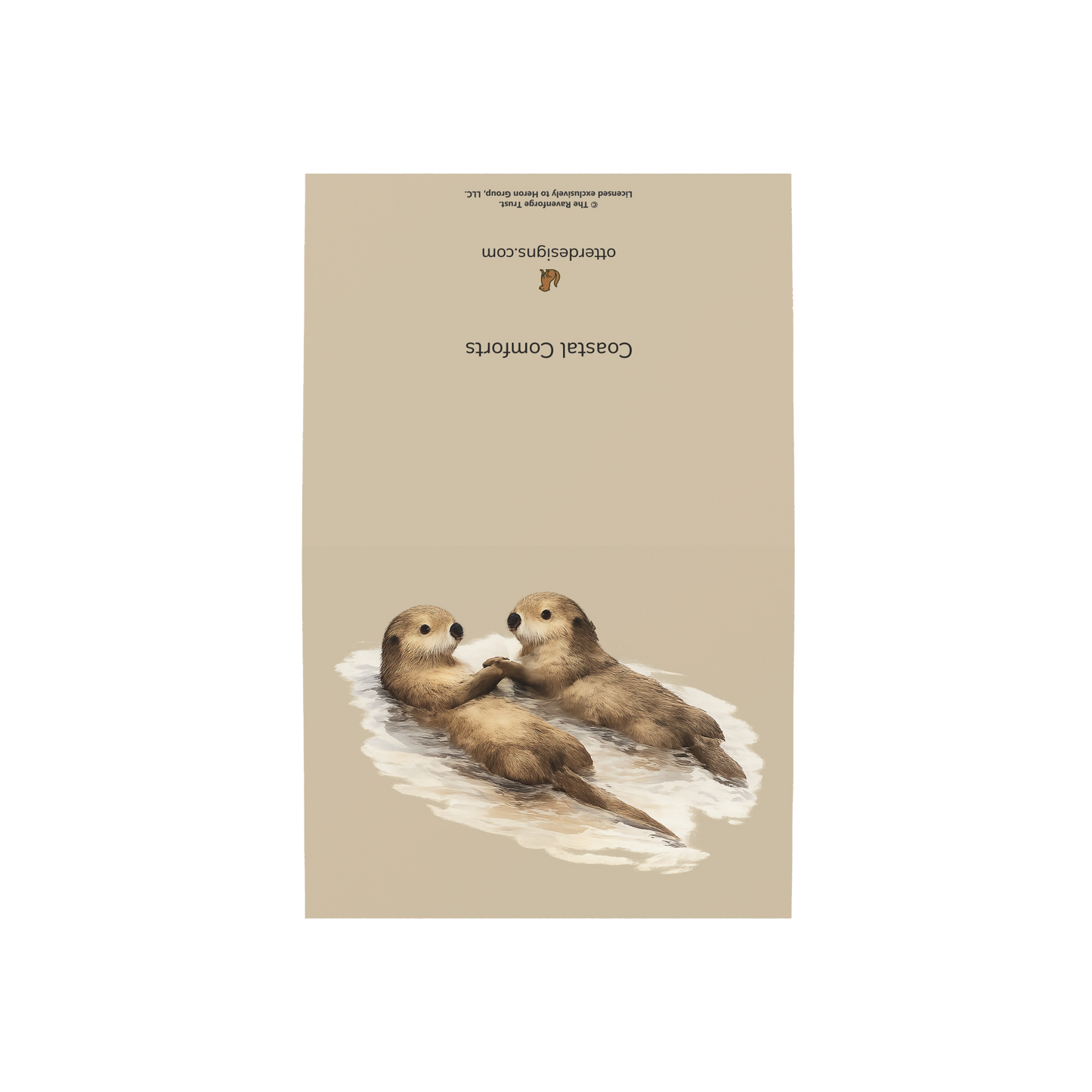 Coastal Otter Pair Greeting Cards, 10ct