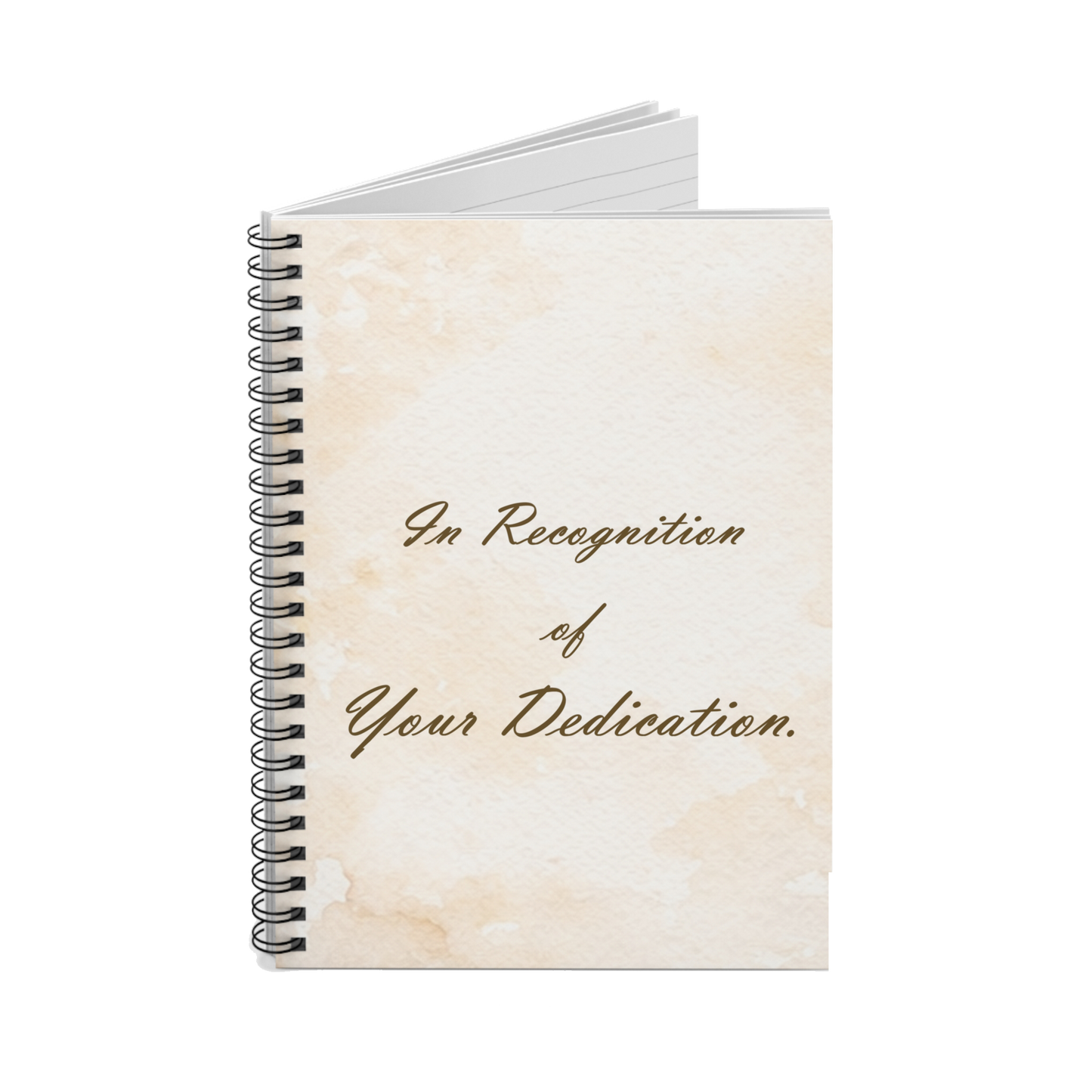 In Recognition... , Spiral Notebook
