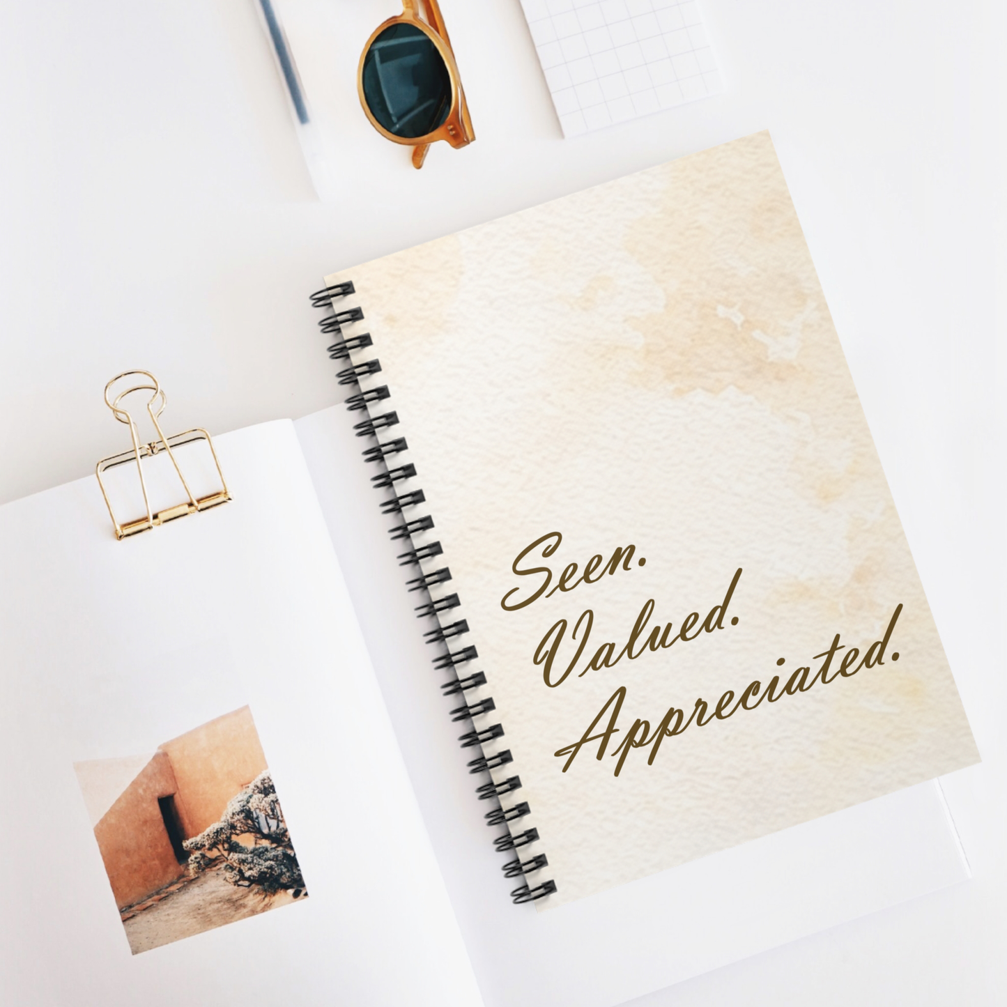 Seen. Valued. Appreciated., Spiral Notebook