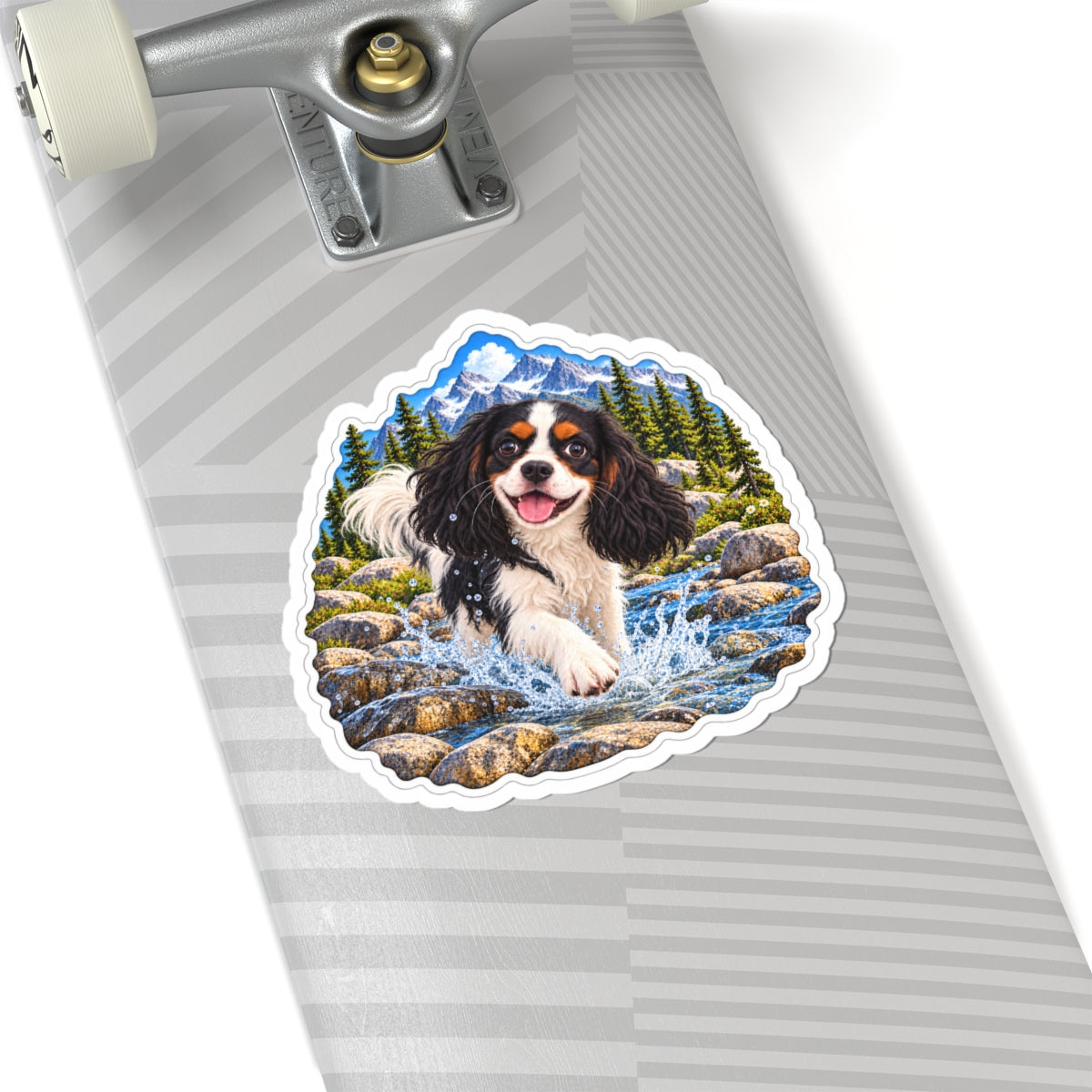 Cavy Play Mode Mountain River Cavalier Sticker