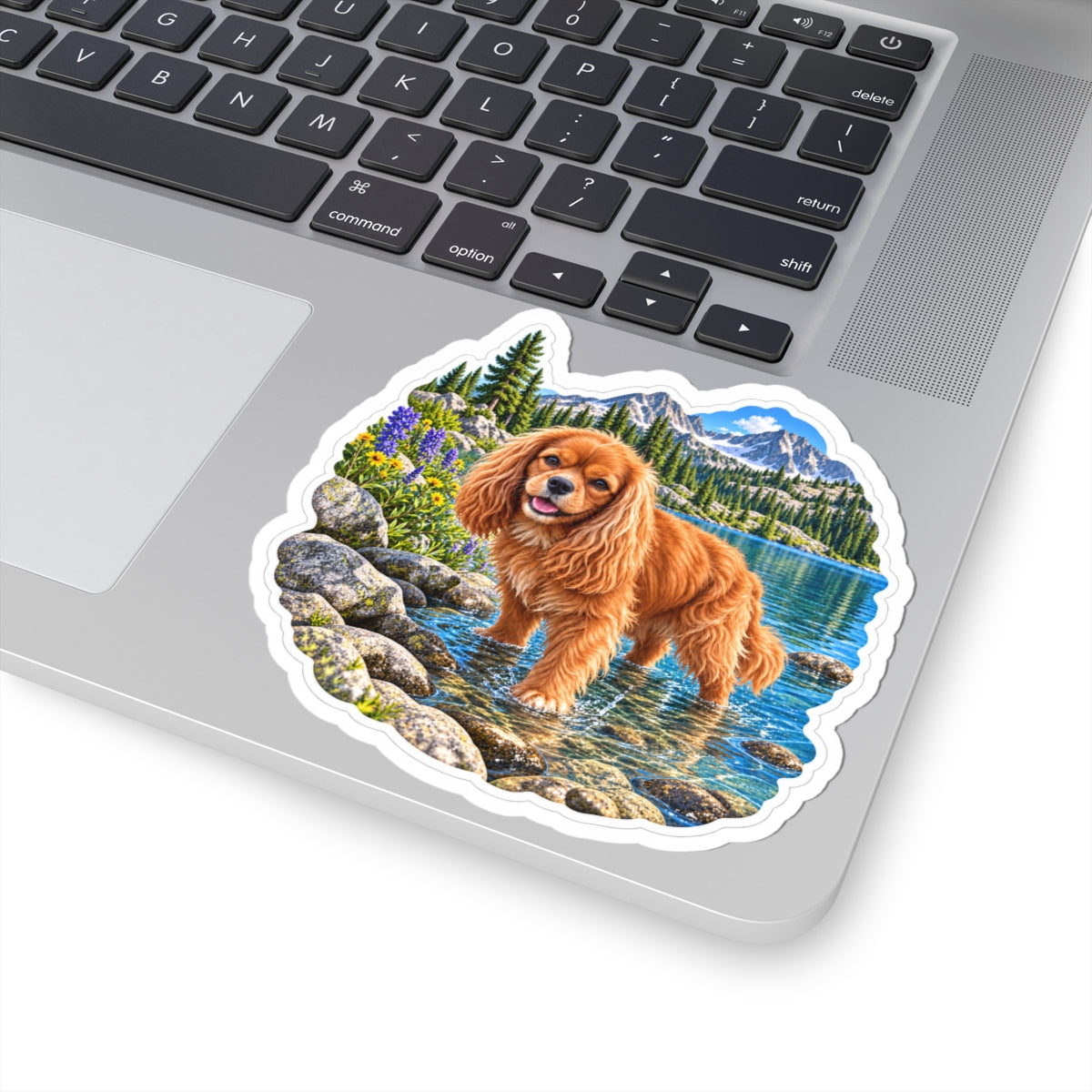 Cavy Snuggle Club Alpine Lake Cavalier Sticker