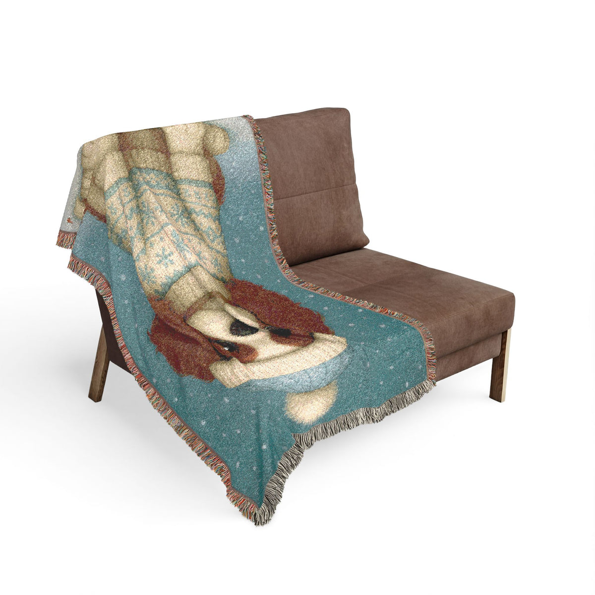 Cavy Comfort Blenheim Cavalier woven cotton blanket, alternate product view
