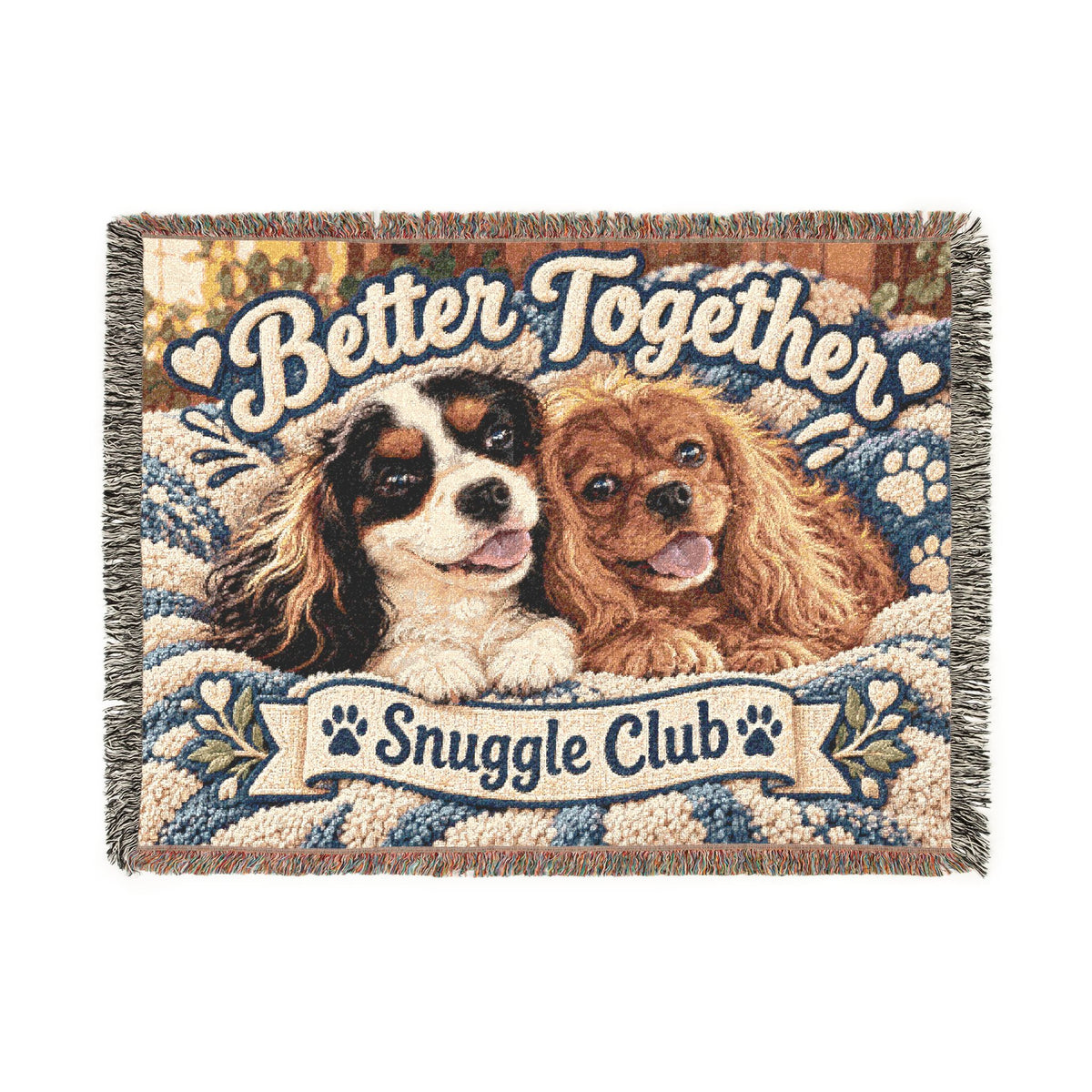 Better Together Snuggle Club Woven Blanket — Cavy Cozy Throw