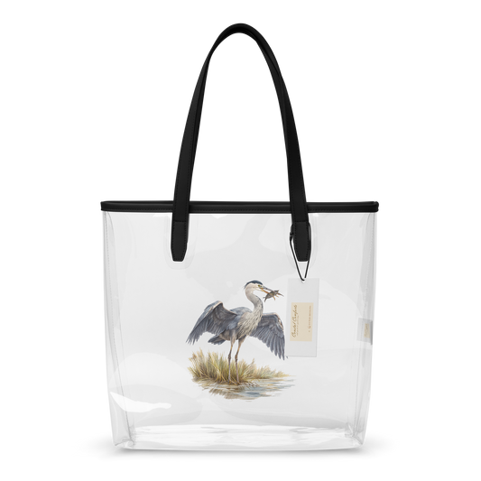 Heron, Coastal Comforts - Clear Tote