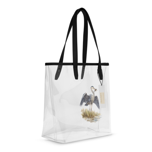 Heron, Coastal Comforts - Clear Tote
